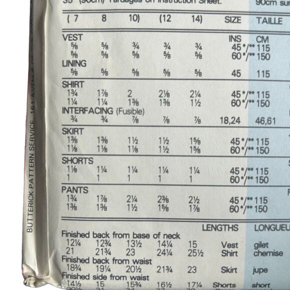 Busybodies 4245 Girls' Vest, Shirt, Skirt, Shorts & Pants Pattern - Size 7-8-10 - Picture 4 of 5